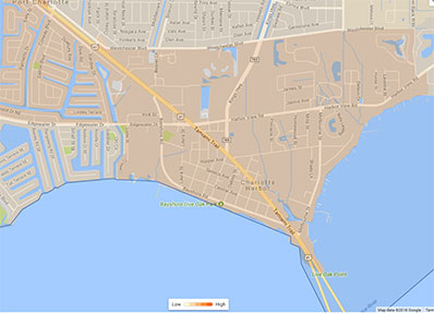 Crime Map of Charlotte Harbor